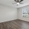 Bedroom with Plank Flooring